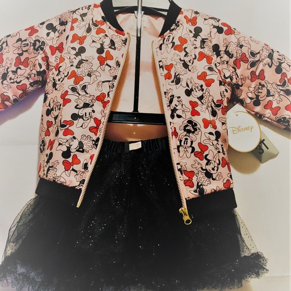 Disney Tutu Couture Minnie Mouse Jacket and Tutu - Picture 1 of 8